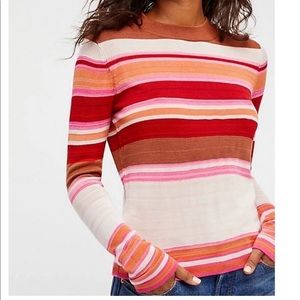 Free People Show Off Your Stripes Long Sleeve Top